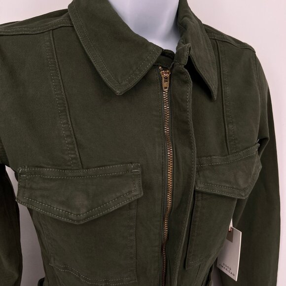 Good American Fit For Success Jumpsuit Size S Olive Green Cotton Stretch - Picture 8 of 15